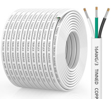 16 Gauge Marine Wire, 16/3 Triplex Tinned Copper Marine Wire, 100FT | Flexible, picture