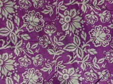JO ANN fabrics purple floral print cotton fabric 44