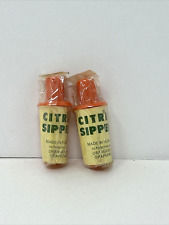 CITRA SIPPER Vintage Lot of 2 Brand New Juicer Kitchen Utensil Fruit Straw picture