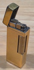 Vintage Dunhill Rollagas Gold Barleycorn Switzerland Lighter Untested picture
