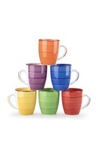 vancasso Bonita 12 Oz Coffee Mugs Set of 6, Ceramic Coffee Cups for Cappuccino picture