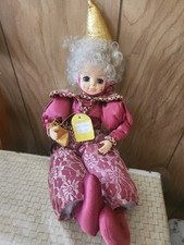 Brinn's 1988 January Collectible Calendar Clown Doll Very Clean CUTE picture