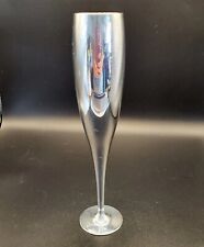 Nambe X 6112 Metal Champagne Flute 9” 1994 Barware Wedding Toast picture
