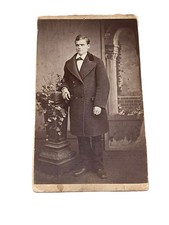 Nice Antique Cabinet Card Victorian Man Kanberg Photo Photograph 4” picture