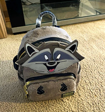 Loungefly Disney Meeko Mini Backpack Gray/Black Faux Fur 2026 picture