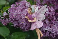 Cicely Mary Barker Retired LILAC Flower FAIRY Figure Collectible Ornament picture