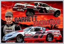 Garrett Zacharias Hand Signed 4 x 6 Color Photo Signed in Silver - Auto Racing picture
