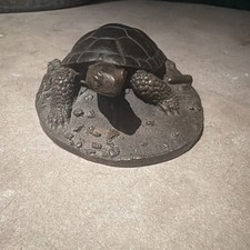 Ed Challenger Turtle Bronze Sculpture Rare Fine Detail 43/500 Figurine ‘84 picture