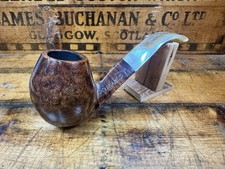 Vtg Early Tim West Estate Tobacco Pipe Handmade Briar Bent Egg/Bulldog 70s 80s picture