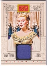 2013 Panini Golden Age Lana Turner Museum Age Material Memorabilia Relic #26 picture