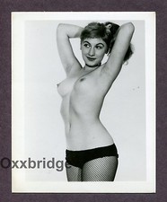 Perky Breasts Seductive Eyes 1950 Original Nude Vintage Pinup Photo B2771 picture