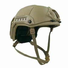 US STOCK FAST NIJ IIIA Ballistic Helmet UHMW-PE Bulletproof Khaki Military M/L picture
