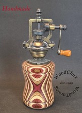Pepper Mill Grinder Peppermill Spectraply Wood Wooden Handmade SEE VIDEO 1005 picture