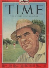 Sam Snead- Signed 1954 Time Magazine Cover picture