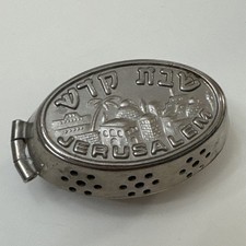 VIntage folding travel Shabbat candlestick holder picture