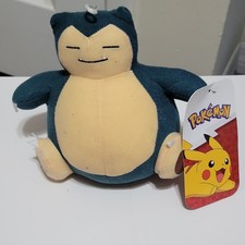 Nintendo Pokémon Snorlax Plush Stuffed Animal Blue Beige w/ Pikachu Tag Loop picture