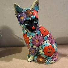 1960s Alvino Bagni floral cat bank from Italy picture