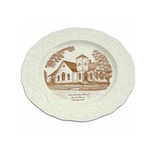 Lanark IL Ironstone Church Plate First Brethren Church Adam Antique Steubenville picture