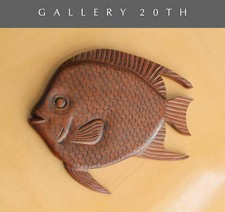 SUPERB WOOD FISH WALL ART VTG ART ATOMIC AGE DECOR 50S 60S MID CENTURY MODERN picture