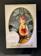 Free Shipping-Krebs Glas Lauscha Peter Pan Glass Ornament Disney World. RARE NIB picture