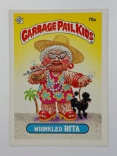 1985 Topps Garbage Pail Kids -Series 2 -Glossy #78a WRINKLED RITA (NM/EX) PICS picture