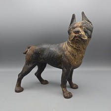 Antique Hubley Cast Iron Boston Terrier Doorstop picture