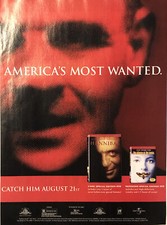2001 Hannibal DVD Release Promo PRINT AD Anthony Hopkins VTG 2000s Most Wanted picture