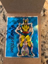 VINTAGE 80’S Wolverine FOIL PRISM VENDING MACHINE STICKER BLANK BACK UNUSED picture