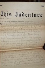 1898 Bucks County PA Deed J. Gaine Admin. for Cyrus Gaine Estate to Sallie Ross picture