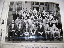 1942 TEXACO The Texas Company Building 2 West Broadway Butte Montana Employees picture