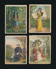 1912 T52 HELMAR Cigarettes COSTUMES & SCENERY -Lot of (4) Different picture