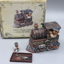 Boyds Bears Treasure Box Casey's Steam Engine w/ Toot McNibble Trinket Box picture