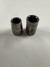 2pc Vintage Plomb Socket Set #5416 + 5416-S 1/2” 8pt & 12pt Sockets 1/2” Drive picture