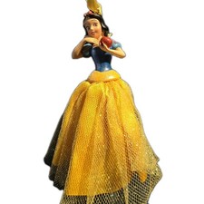 Disney Snow White Hanging Ornament Yellow Ribbon Loop Tulle Skirt picture