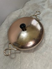 VTG Wear Ever HALLITE Aluminum Pan 9” Copper Lid &Twist Handles #2109 Made USA picture