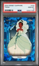 2024 Topps Chrome Disney Sapphire Tiana #137 PSA 10 picture