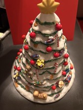Vintage PartyLite Christmas Market Evergreen Tree Tealight Holder P8656 Retired picture