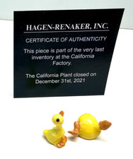 Hagen Renaker  Baby Duckling 2pc Set HR-104 Last of Factory Stock BIN picture
