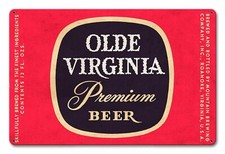 OLDE VIRGINIA PREMIUM BEER ROANOKE VA 18