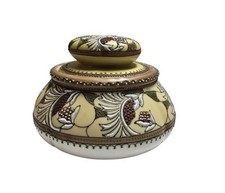 Vintage Nippon Hand Painted Moriage Tobacco Jar & Lid  picture