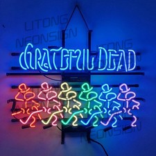 US STOCK Greatful Dead Glass Neon Sign 24