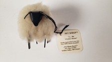 Vintage U.S Handcrafted Natural Sheepskin Wool Novelty Figurine/Stress Reliever picture