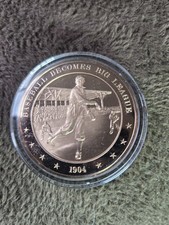 1904 Baseball Becomes Big League Franklin Mint Solid Bronze Commemorative Coin  picture