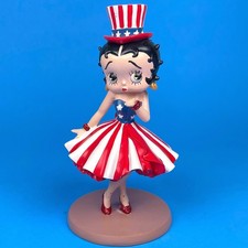 Betty Boop Boop of Independence Figurine Red White Blue Patriotic Americana picture