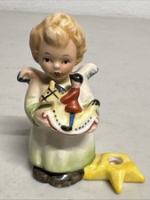 Vintage Goebel Christmas Angel Figurine Candle Holder Toy Horse 3