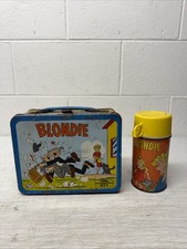 Vintage 1969 Blondie & Dagwood Metal Lunchbox With Thermos picture
