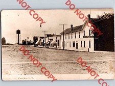 c1913 Street View EUREKA South Dakota SD McPherson County RPPC Real Photo picture