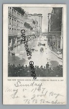 New Venice Boating in Flood PITTSBURGH PA Allegheny County Pennsylvania Postcard picture