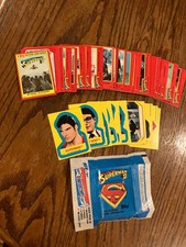 SUPERMAN II card set, sticker set and wrapper - 1981 TOPPS picture