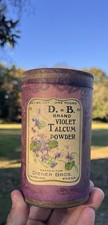 Antique Early 1900s Diener Bros Hamburg PA Talcum Powder Advertising Can picture